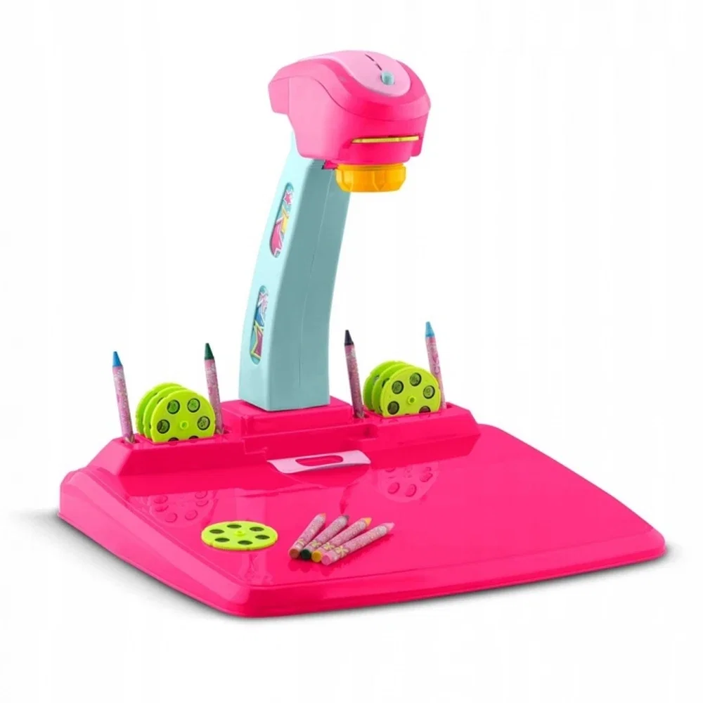 Arta si creativitate - Proiector pentru desene cu accesorii incluse Ricokids - Roz 3 ani+