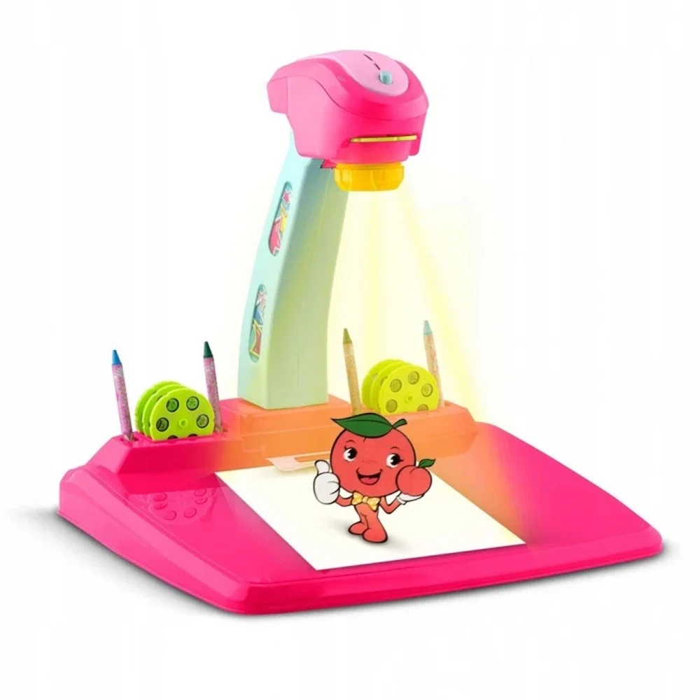 Proiector pentru desene cu accesorii incluse Ricokids - Roz 3 ani+ [1]