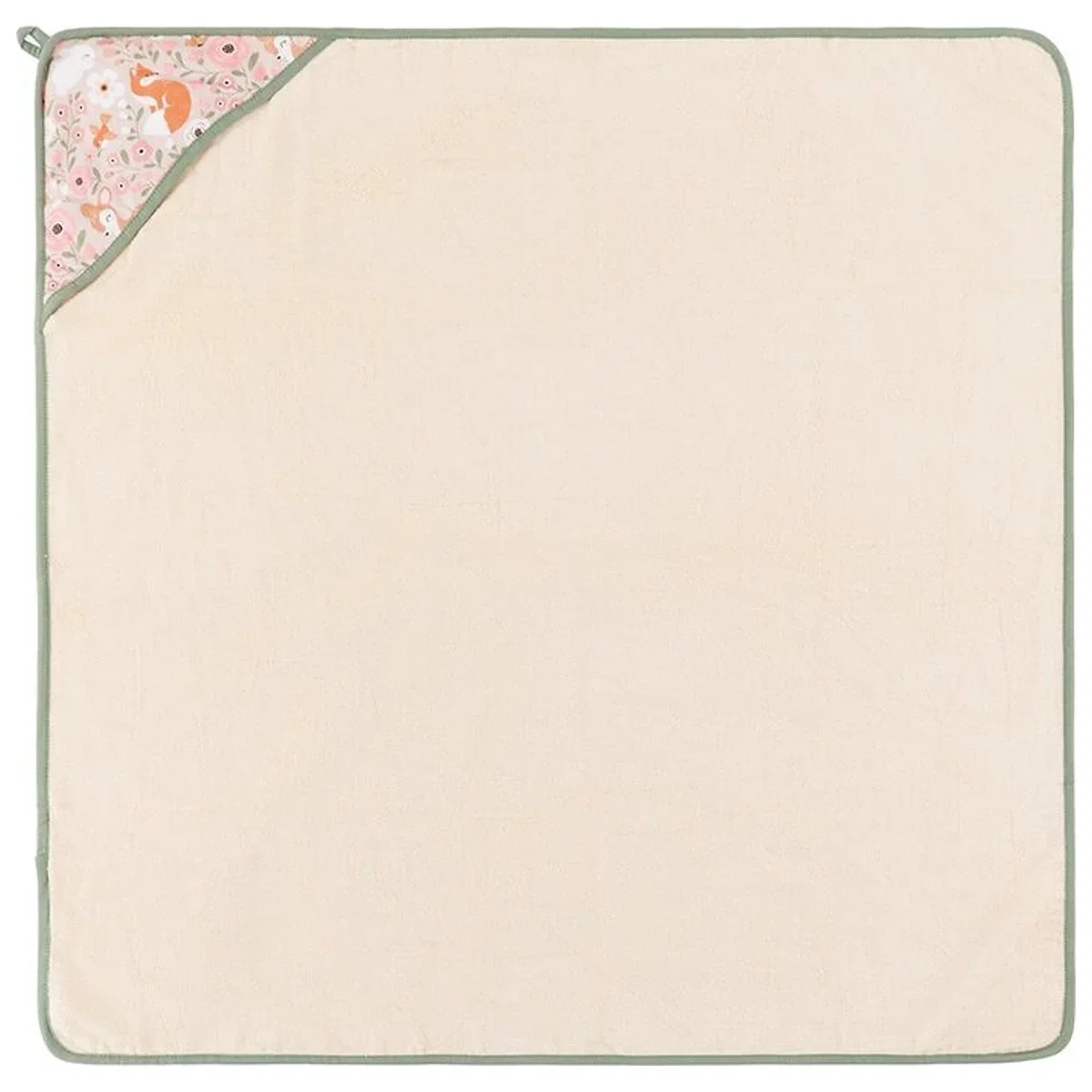 Prosop cu gluga, Petite&Mars, Loulou, 100 x 100 cm, 70% bambus, 30% bumbac, Bej [1]