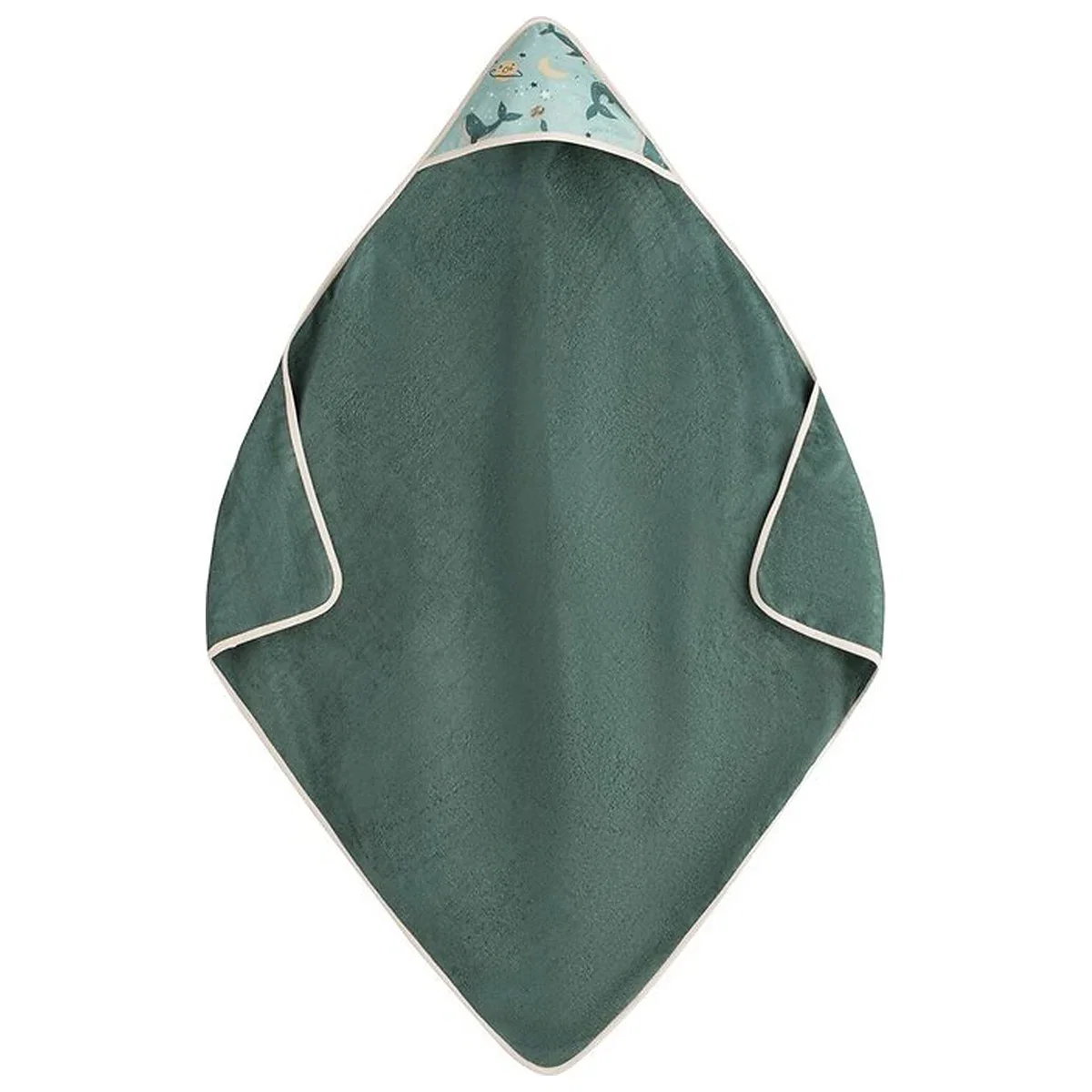 Prosop cu gluga, Petite&Mars, Loulou, Mare, 100 x 100 cm, 70% bambus, 30% bumbac, Certificare Oeko-Tex Standard 100, [3]