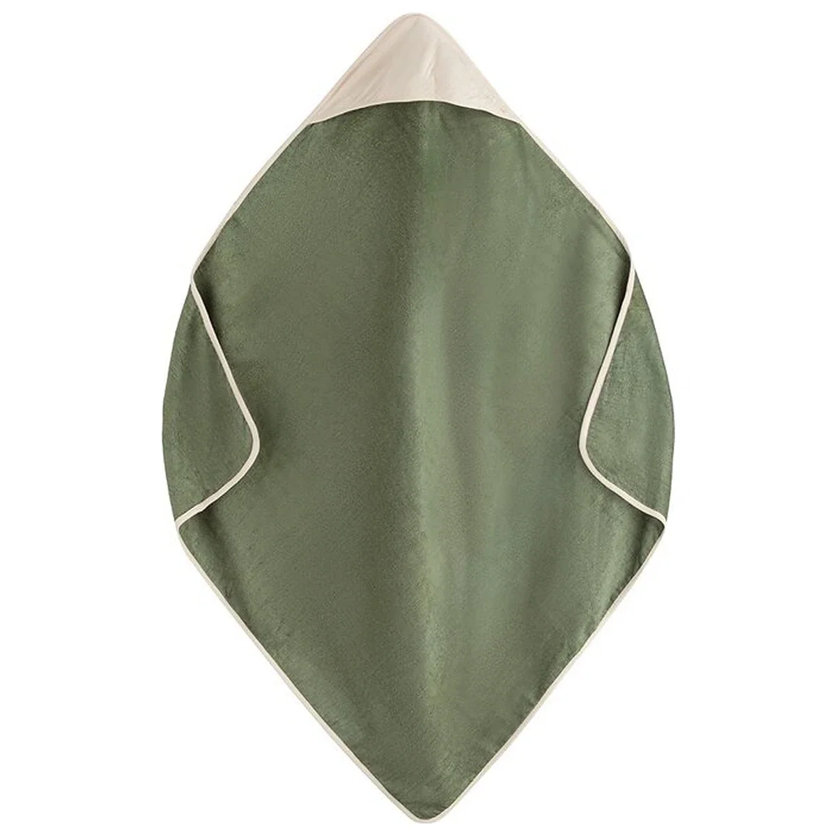 Prosop cu gluga, Petite&Mars, Loulou, 100 x 100 cm, 70% bambus, 30% bumbac, Verde Botanic [2]