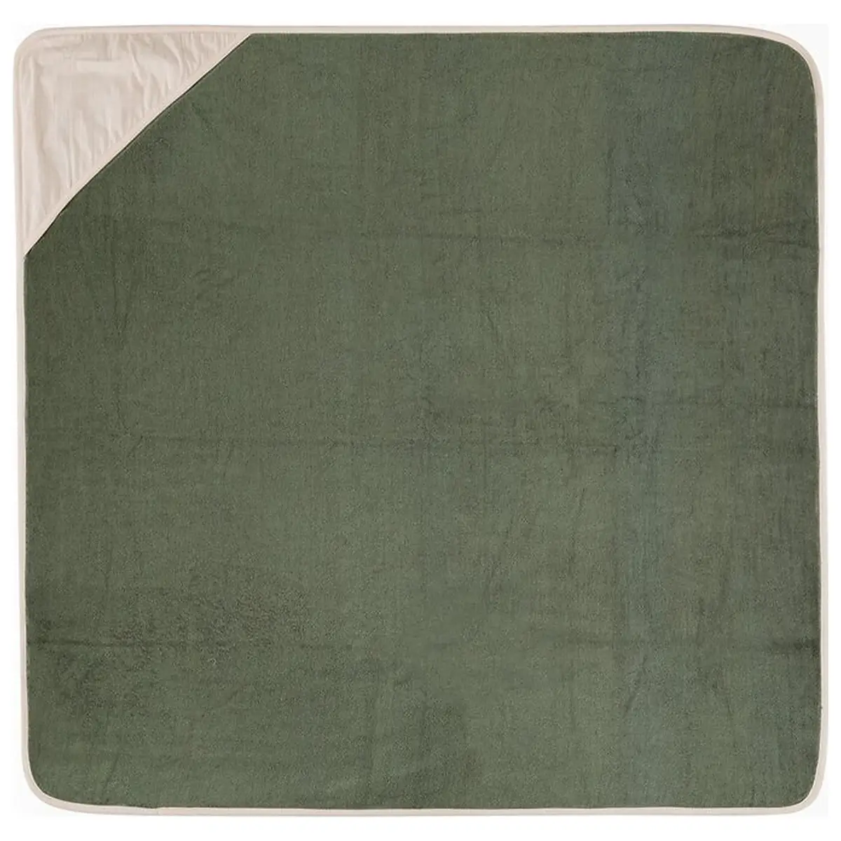 Prosop cu gluga, Petite&Mars, Loulou, 100 x 100 cm, 70% bambus, 30% bumbac, Verde Botanic [1]