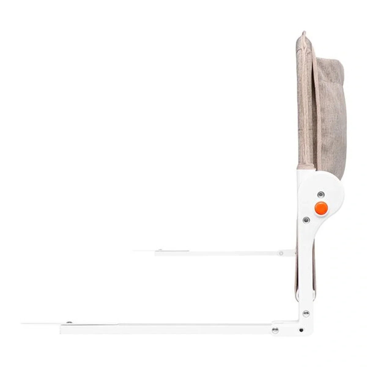 Protectie laterala pat, Lionelo, Eva, Cu buzunar accesorii, 150x35 cm, Bej [8]