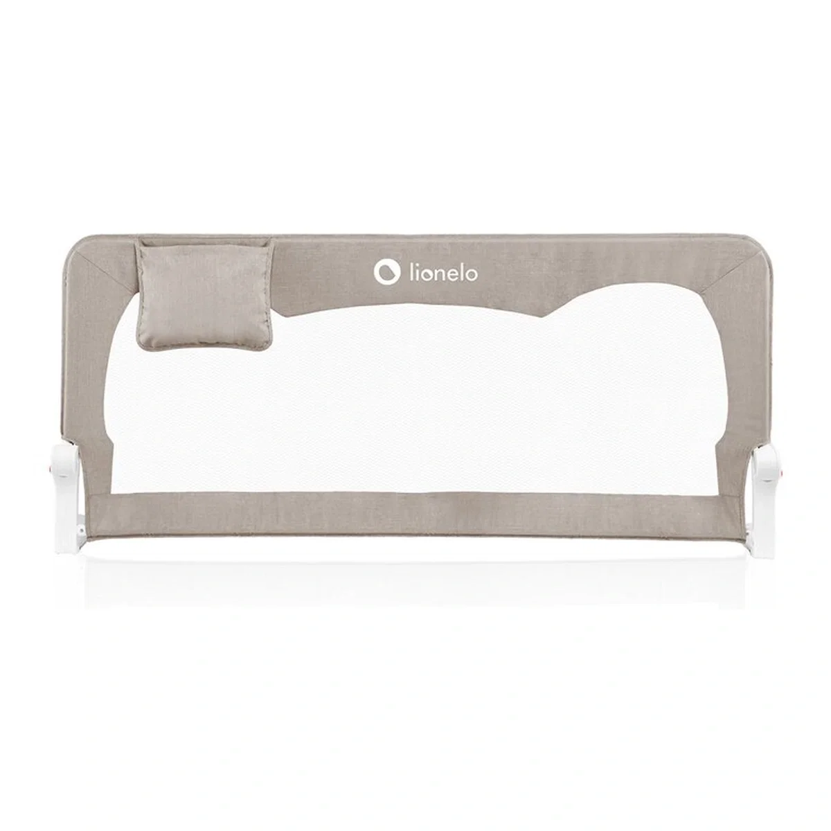 Protectie laterala pat, Lionelo, Hanna, Cu buzunar accesorii, 150x66 cm, Bej 18 luni+ [2]