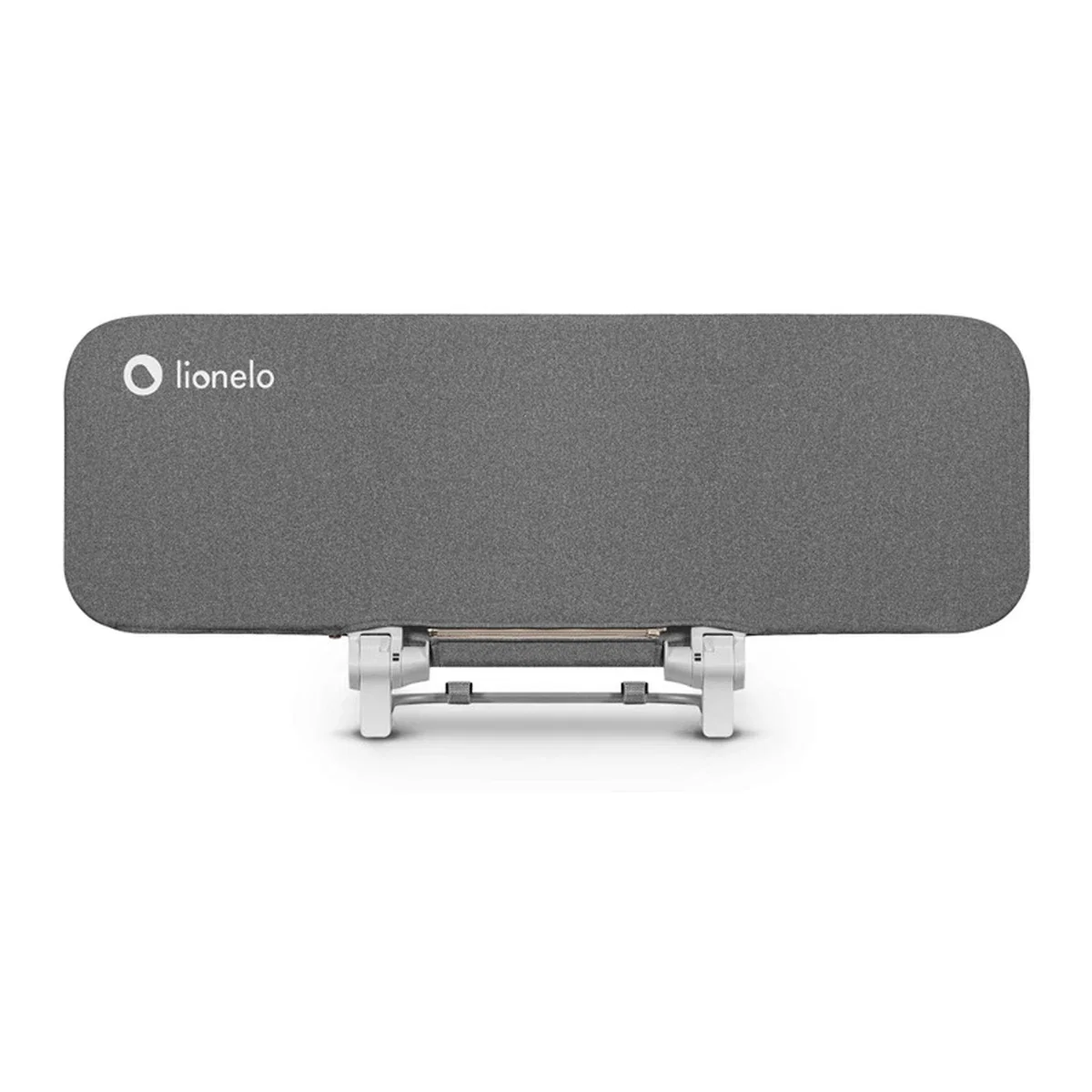 Protectie laterala pat, Lionelo, Lora, Pliabila, Sistem de blocare StandSafe, 105 x 45 cm, Gri 18 luni [2]