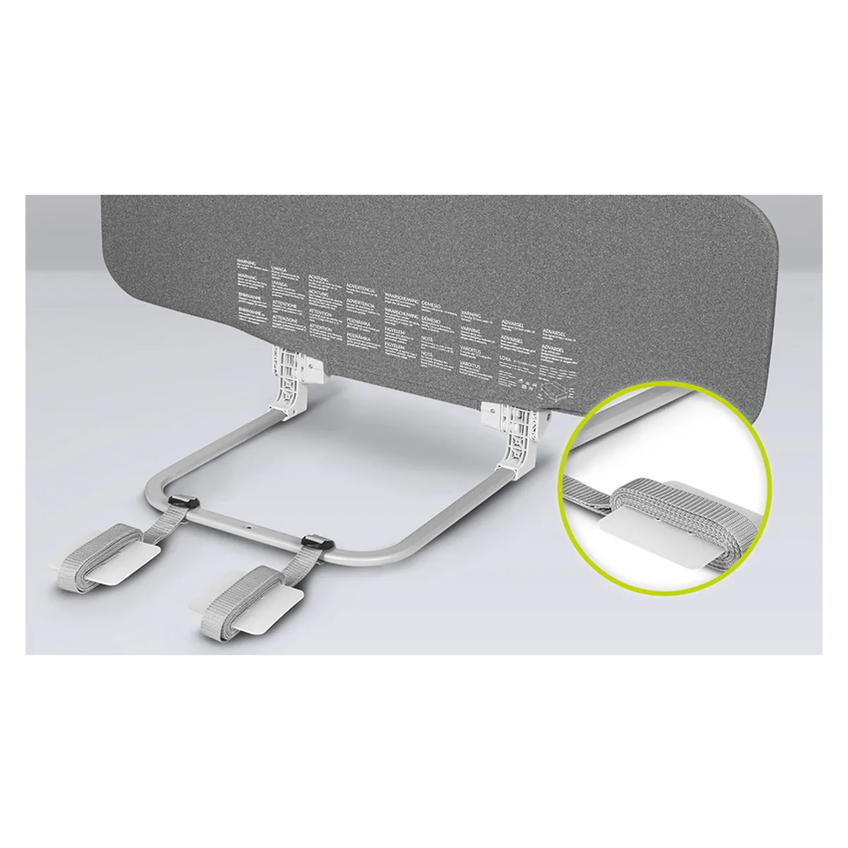 Protectie laterala pat, Lionelo, Lora, Pliabila, Sistem de blocare StandSafe, 105 x 45 cm, Gri 18 luni [4]