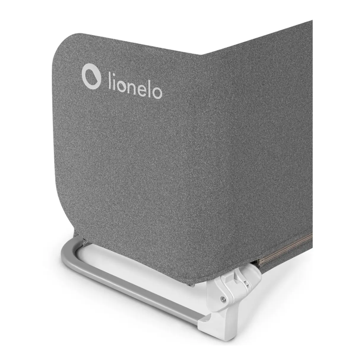 Protectie laterala pat, Lionelo, Lora, Pliabila, Sistem de blocare StandSafe, 105 x 45 cm, Gri 18 luni [6]