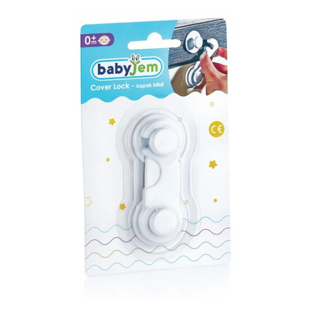 Protectie pentru dulapuri si sertare Alb BabyJem [4]