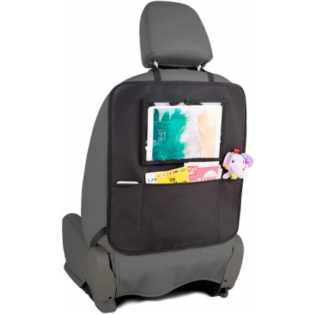 Protectie scaun auto, FreeON, Bancheta si spatar, Cu organizator, 3 in 1, Dimensiune 123x48.5 cm, Negru [9]
