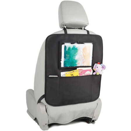 Protectie scaun auto, FreeON, Bancheta si spatar, Cu organizator, 3 in 1, Dimensiune 123x48.5 cm, Negru [4]