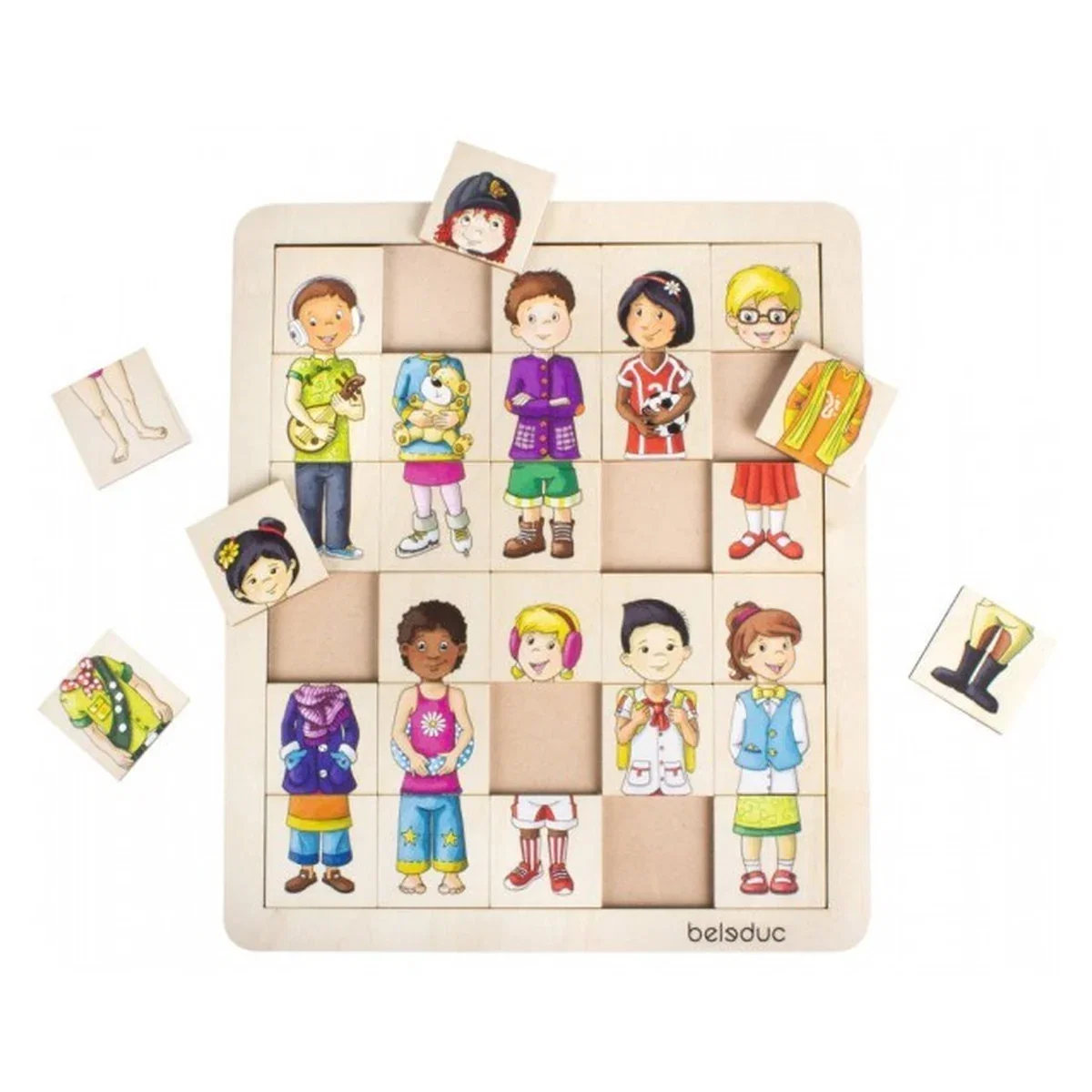 Puzzle amesteca si potriveste Copiii lumii - Beleduc [1]