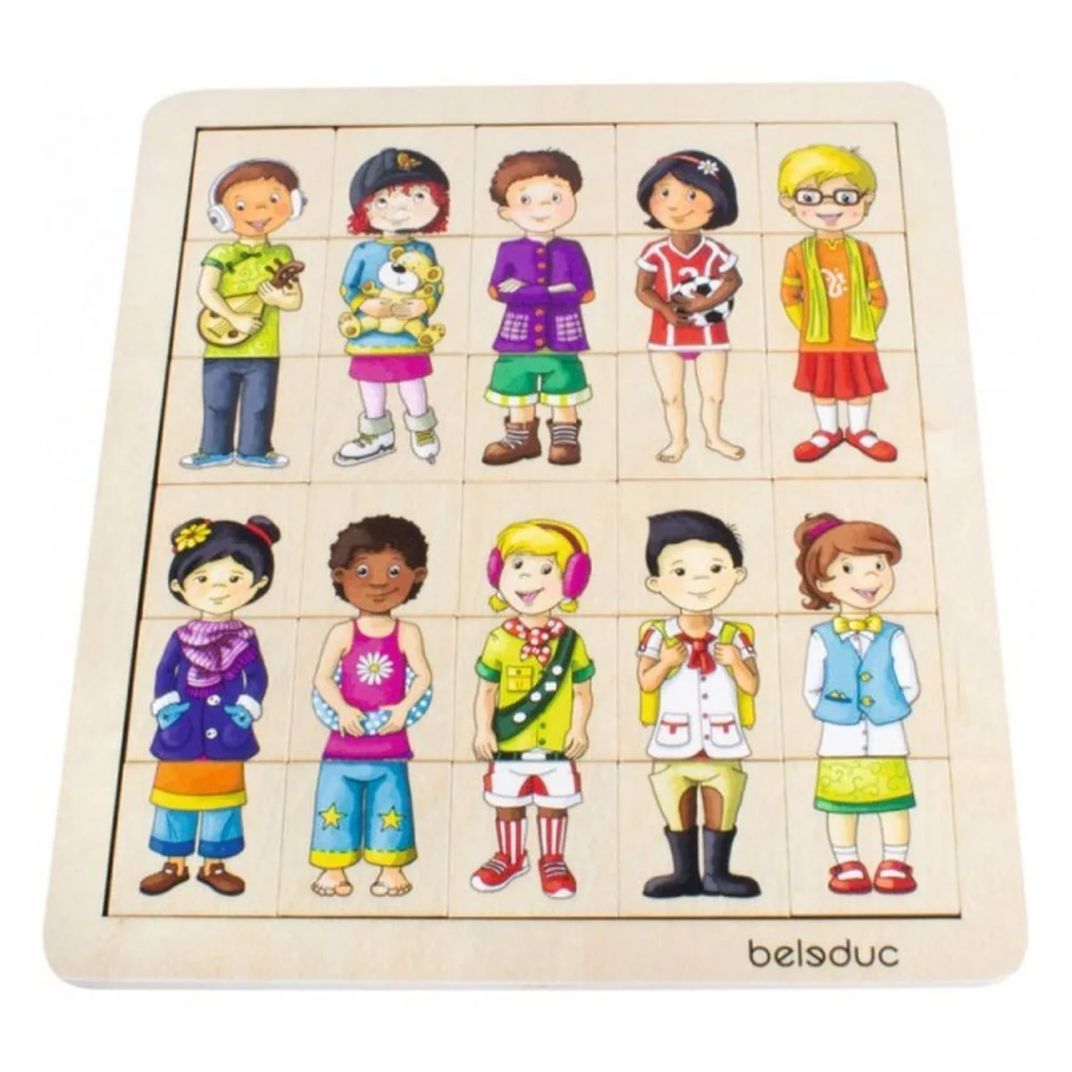 Puzzle amesteca si potriveste Copiii lumii - Beleduc [2]