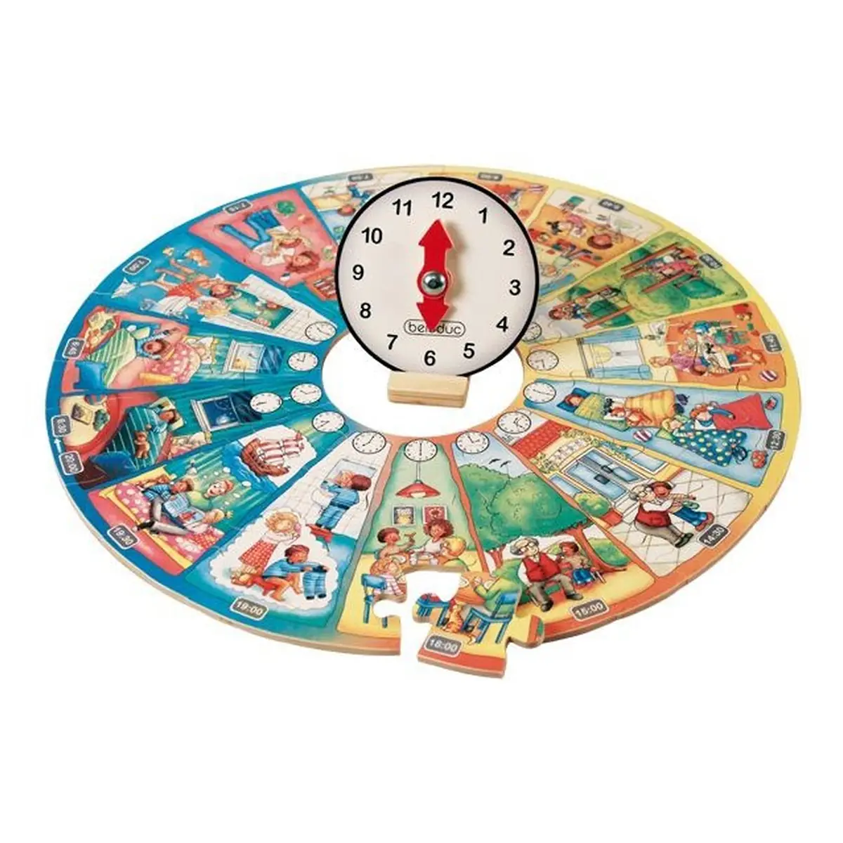 Puzzle circular Invata ceasul Beleduc [2]