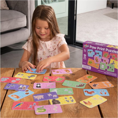 Puzzle de asociere - animalutele si urmele lor Galt 3 ani+ [3]