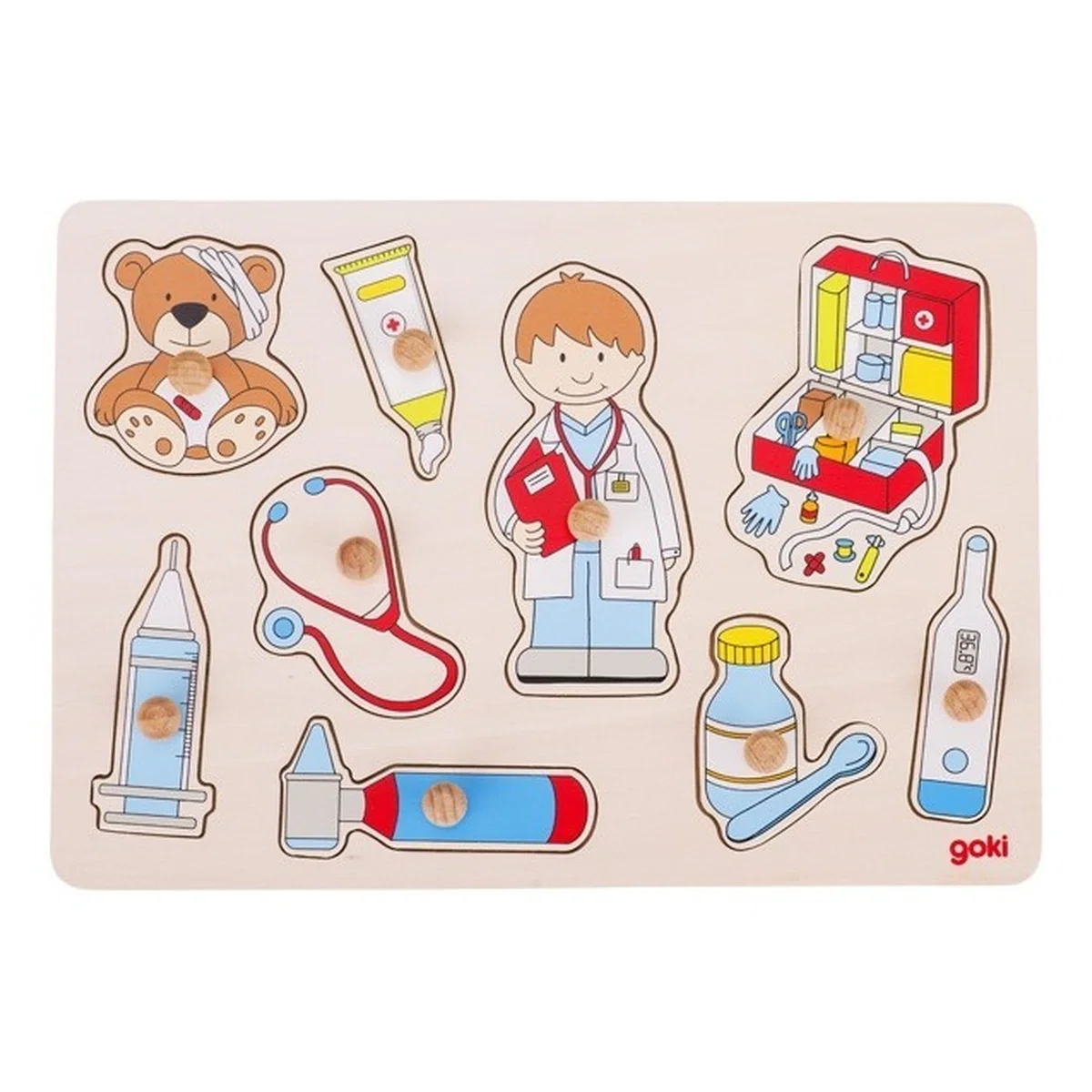 Puzzle-uri si incastre - Puzzle din lemn La Doctor Goki