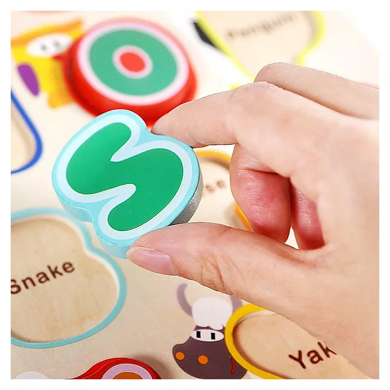 Puzzle din lemn - Litere si animalute Topbright 6 ani [4]