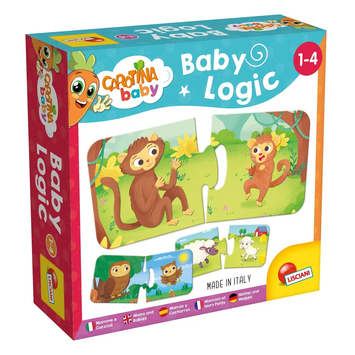 Jucarii interactive - Puzzle duo - Mama si puiul LISCIANI 4 ani