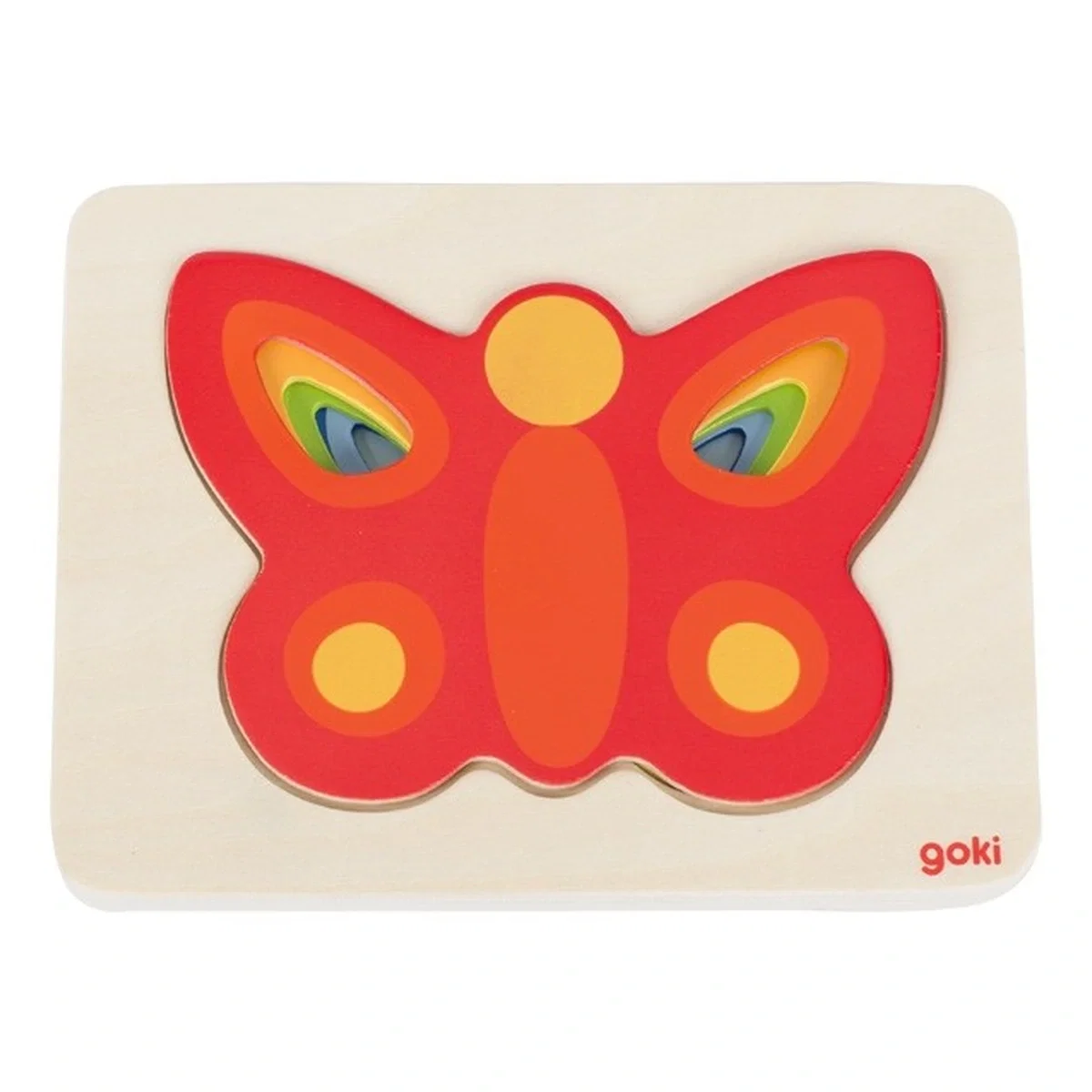Puzzle stratificat Fluturasi colorati Goki [1]