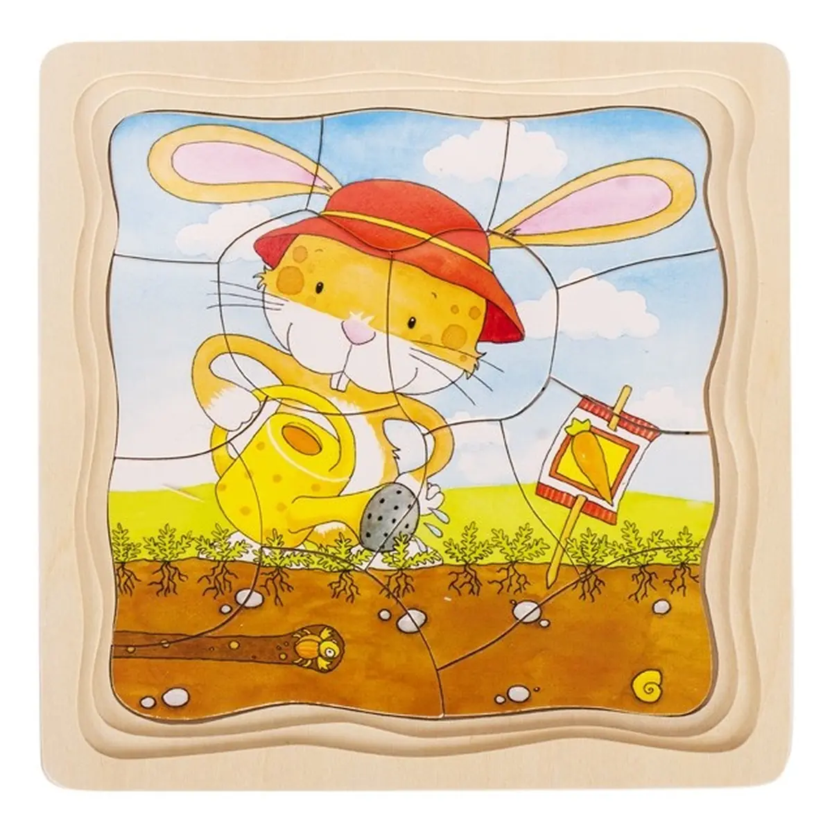 Puzzle stratificat Gradina iepurasilor Goki [2]