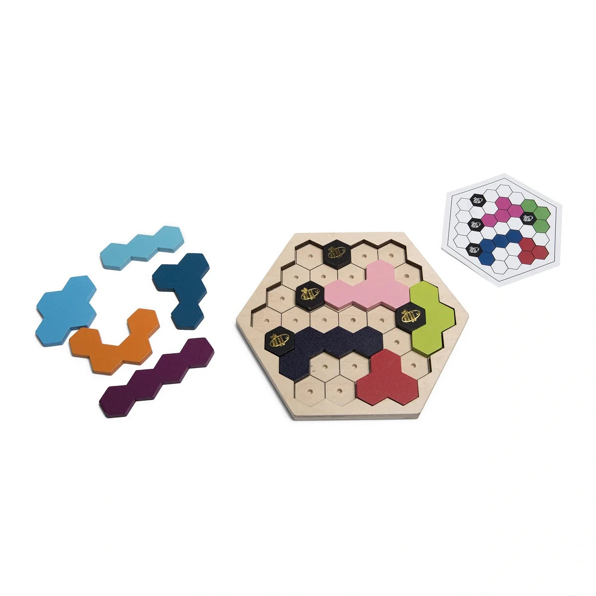 Jucarii din lemn - Puzzle Stupul Albinelor Buitenspeel 8 ani +