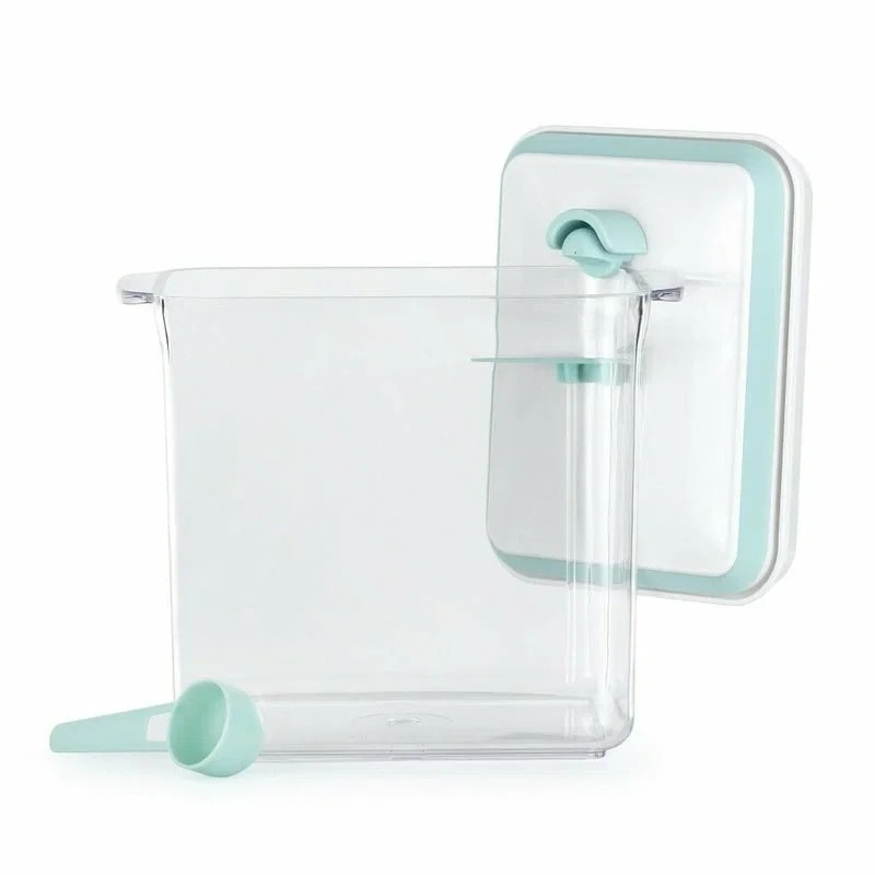 Recipient depozitare lapte praf, 1700 ml, Capac etans, Din plastic, Fara BPA, Turcoaz FEEDO [3]