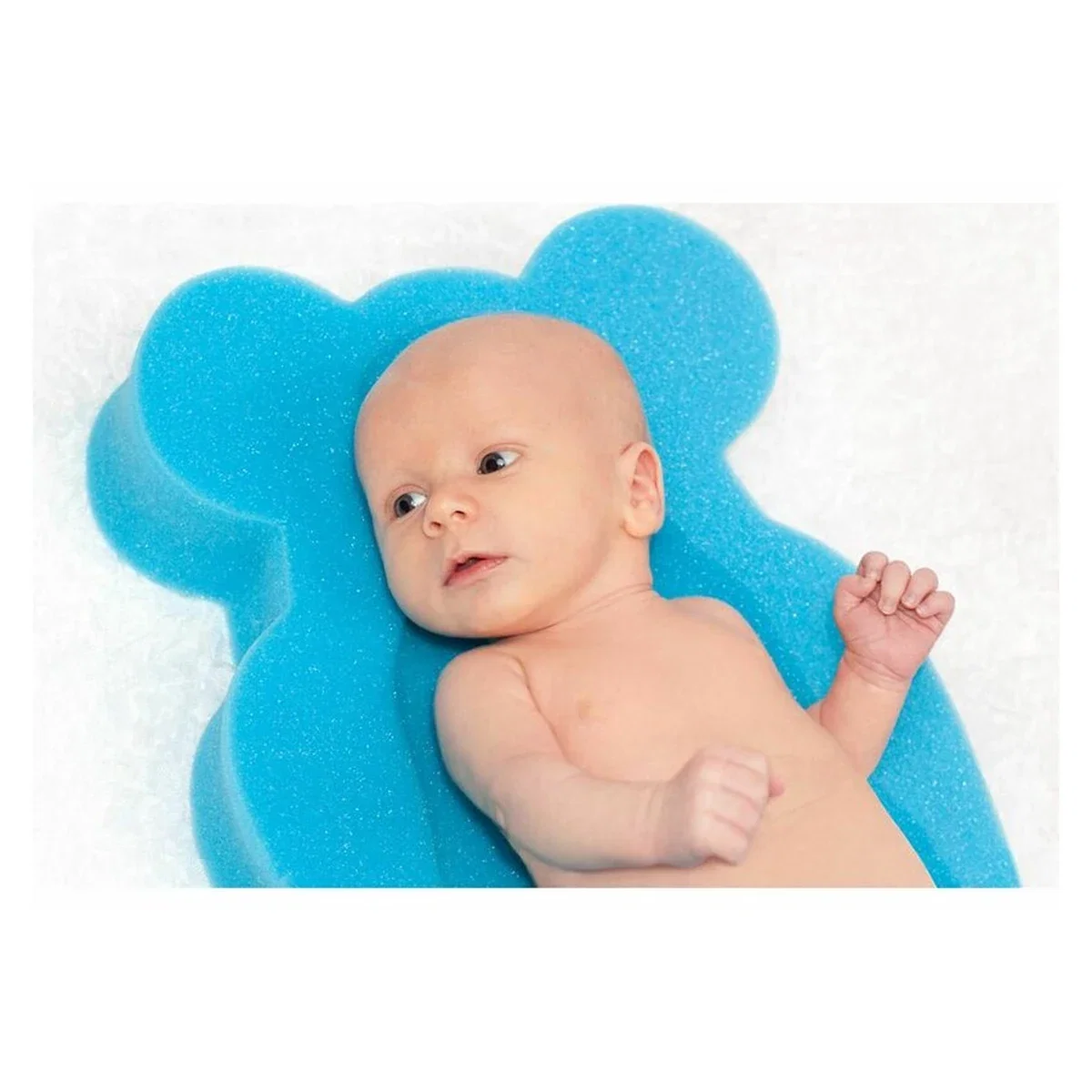 Reductor de baie, New Baby, Maxi, Din burete, 58 cm, Cu jucarii din spuma, Bear Blue 0 luni+ [1]