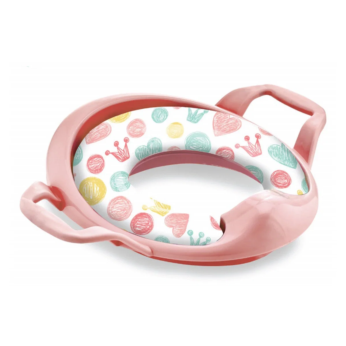 Olite si reductoare toaleta - Reductor moale pentru toaleta Roz BabyJem 2 ani +