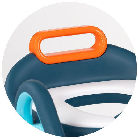 Reductor toaleta cu scara Chipolino Flippy, Blue 18 luni + [4]
