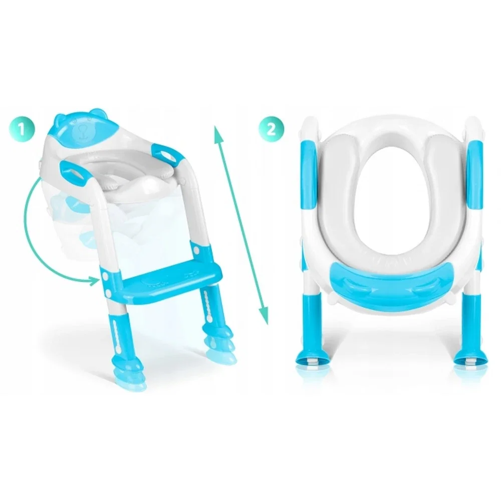 Reductor toaleta cu scara , Ricokids, Albastru deschis [2]