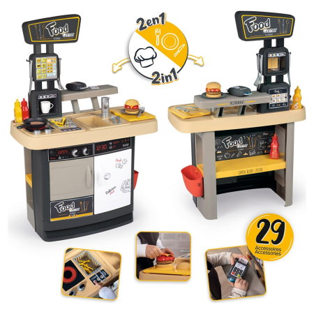 Restaurant Smoby Food Corner negru 3 ani + [2]