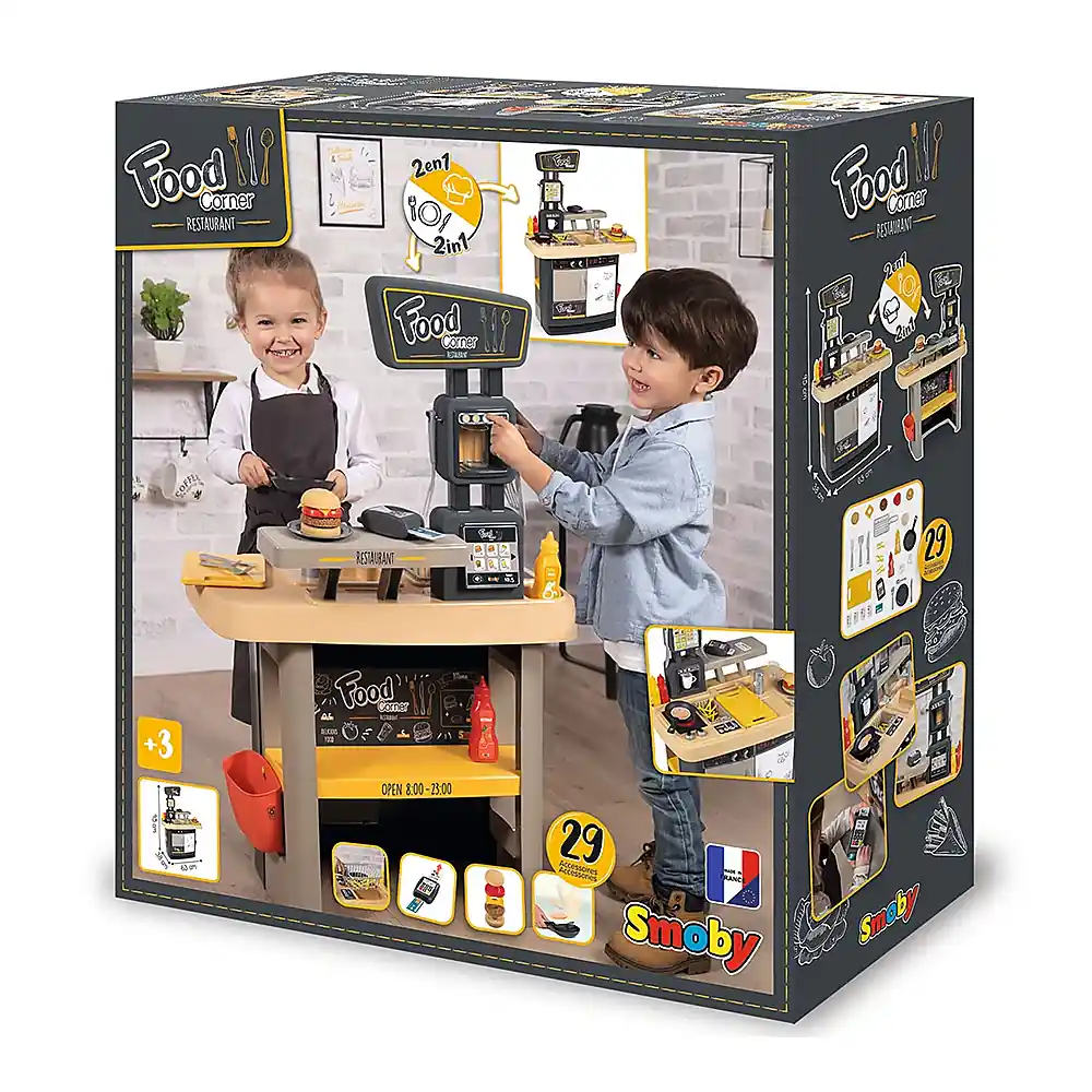 Restaurant Smoby Food Corner negru 3 ani + [25]
