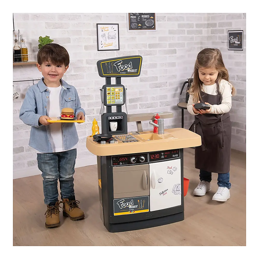 Restaurant Smoby Food Corner negru 3 ani + [10]