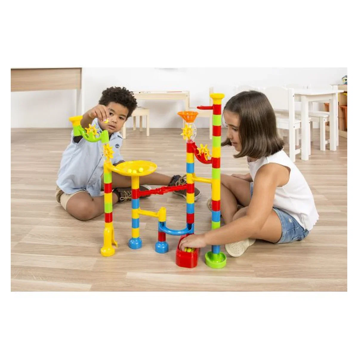 Rollercoaster de construit 60 piese Miniland 6 ani [1]