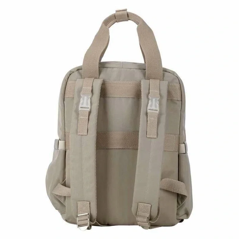 Rucsac pentru mamici, FreeON, Style, Impermeabil, prindere universala de carucior, 28x28x12 cm, Grey/Beige [3]
