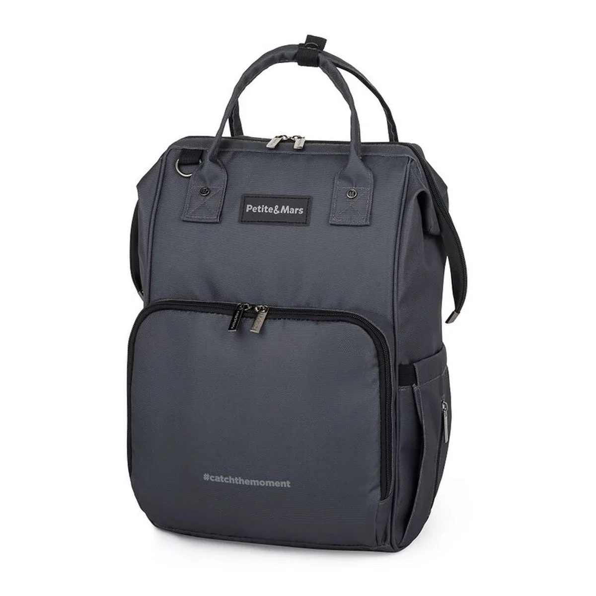 Rucsac pentru mamici, Petite&Mars, Jack, 30 x 42 x 15 cm, Ultimate Grey [1]