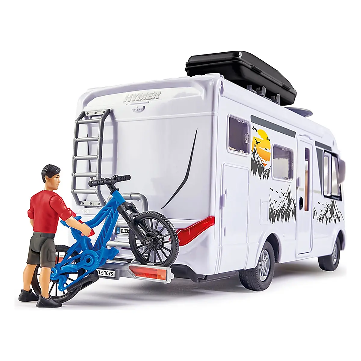 Rulota Dickie Toys Camper Hymer Camping Van Class B cu figurina si accesorii 3 ani + [5]
