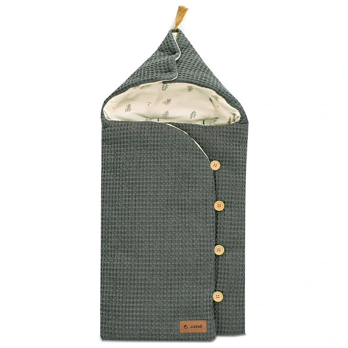 Saci de iarna pentru carucior - Sac de iarna cu gluga, Jane, Mims Plus, Pentru carucior si scoica auto, 88 x 43 cm, Inchidere cu nasturi si fermoar,