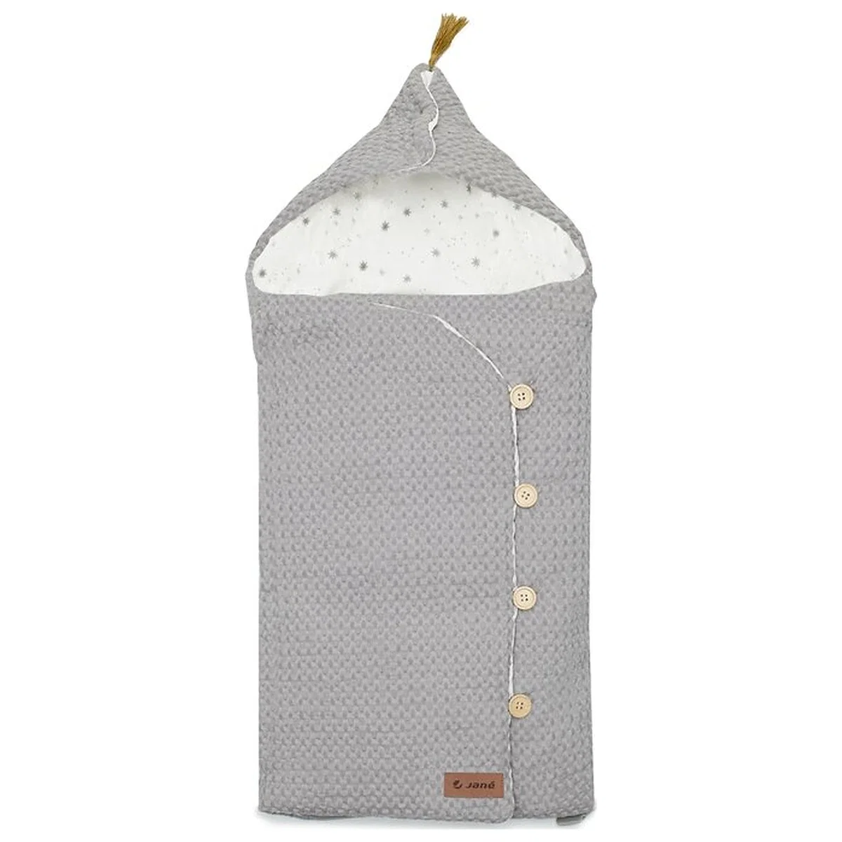 Sac de iarna cu gluga, Jane, Mims Plus, Pentru carucior si scoica auto, 88 x 43 cm, Inchidere cu nasturi si fermoar, [5]