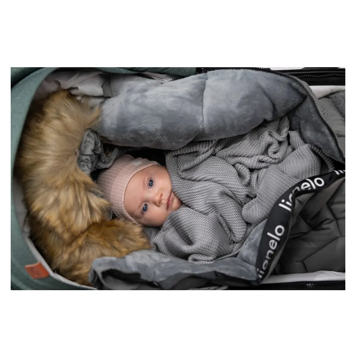 Sac de iarna pentru carucior Frode, 90x45 cm, Impermeabil, Universal, Negru Lionelo [20]
