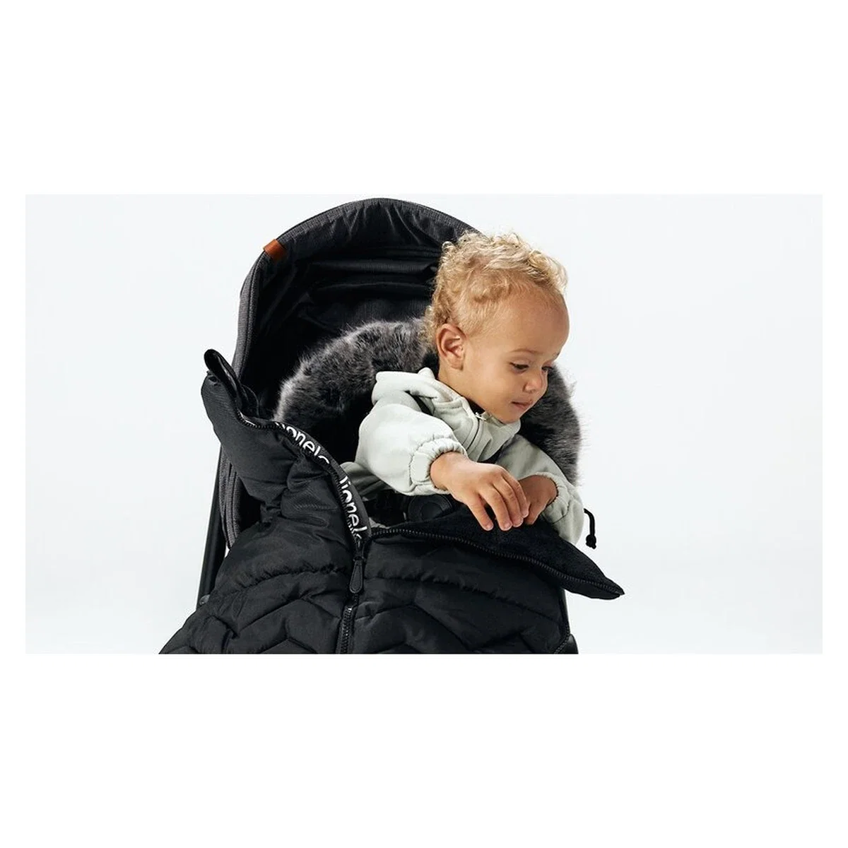 Sac de iarna pentru carucior Frode, 90x45 cm, Impermeabil, Universal, Negru Lionelo [16]