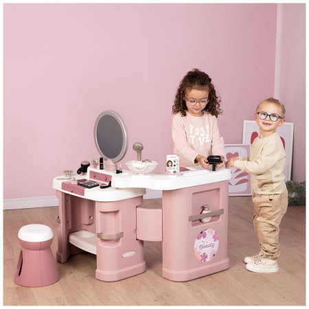 Salon de infrumusetare Smoby My Beauty Center roz cu 26 accesorii 3 ani + [3]