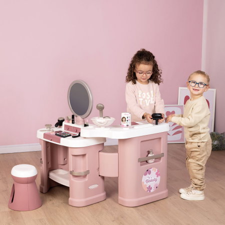 Salon de infrumusetare Smoby My Beauty Center roz cu 26 accesorii 3 ani + [1]