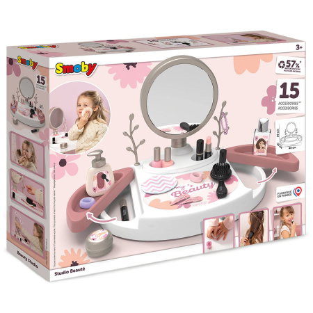Salon de infrumusetare Smoby My Beauty Studio cu 15 accesorii 3 ani + [5]