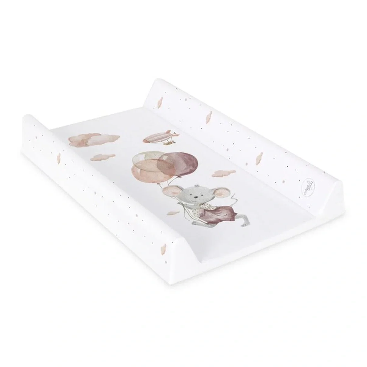 Saltea de infasat, Ceba Baby, Basic, 50x70 cm, Atasabila la patut, Fara BPA, 0 luni+, Mouse [1]