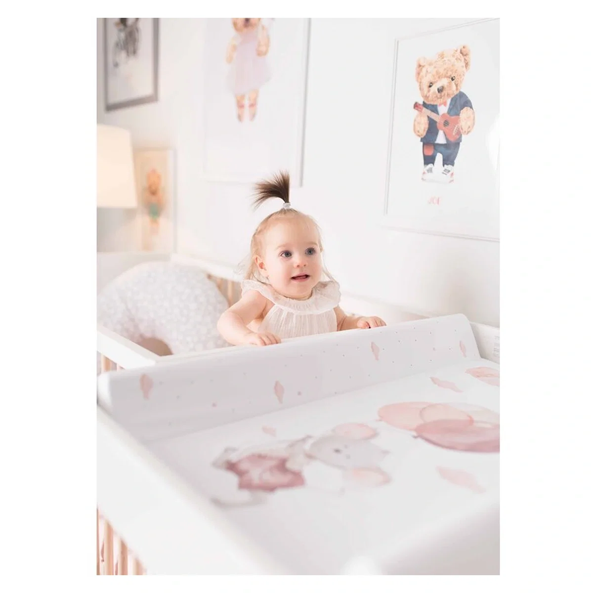 Saltea de infasat, Ceba Baby, Basic, 50x70 cm, Atasabila la patut, Fara BPA, 0 luni+, Mouse [7]