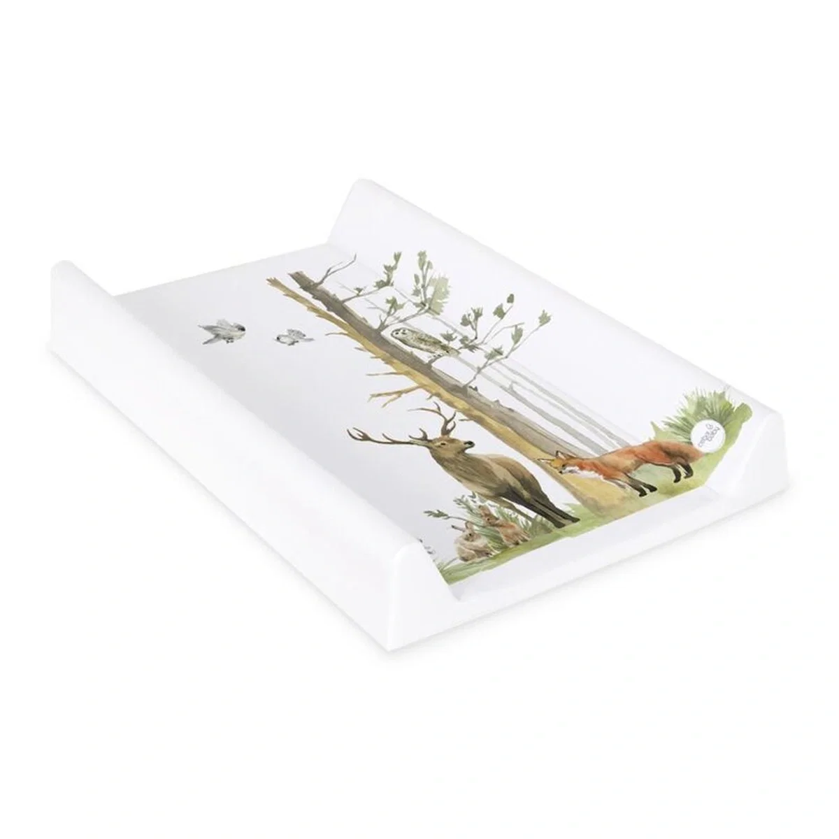 Saltea de infasat, Ceba Baby, Basic, 50x70 cm, Atasabila la patut, Fara BPA, 0 luni+, Woodland [1]