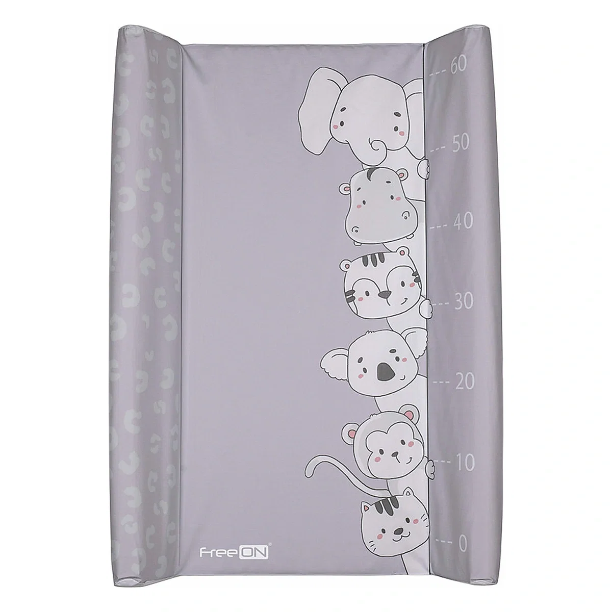 Saltelute de infasat - Saltea de infasat cu taliometru, Soft, FreeON, 70 x 50 cm, Animals 24 luni