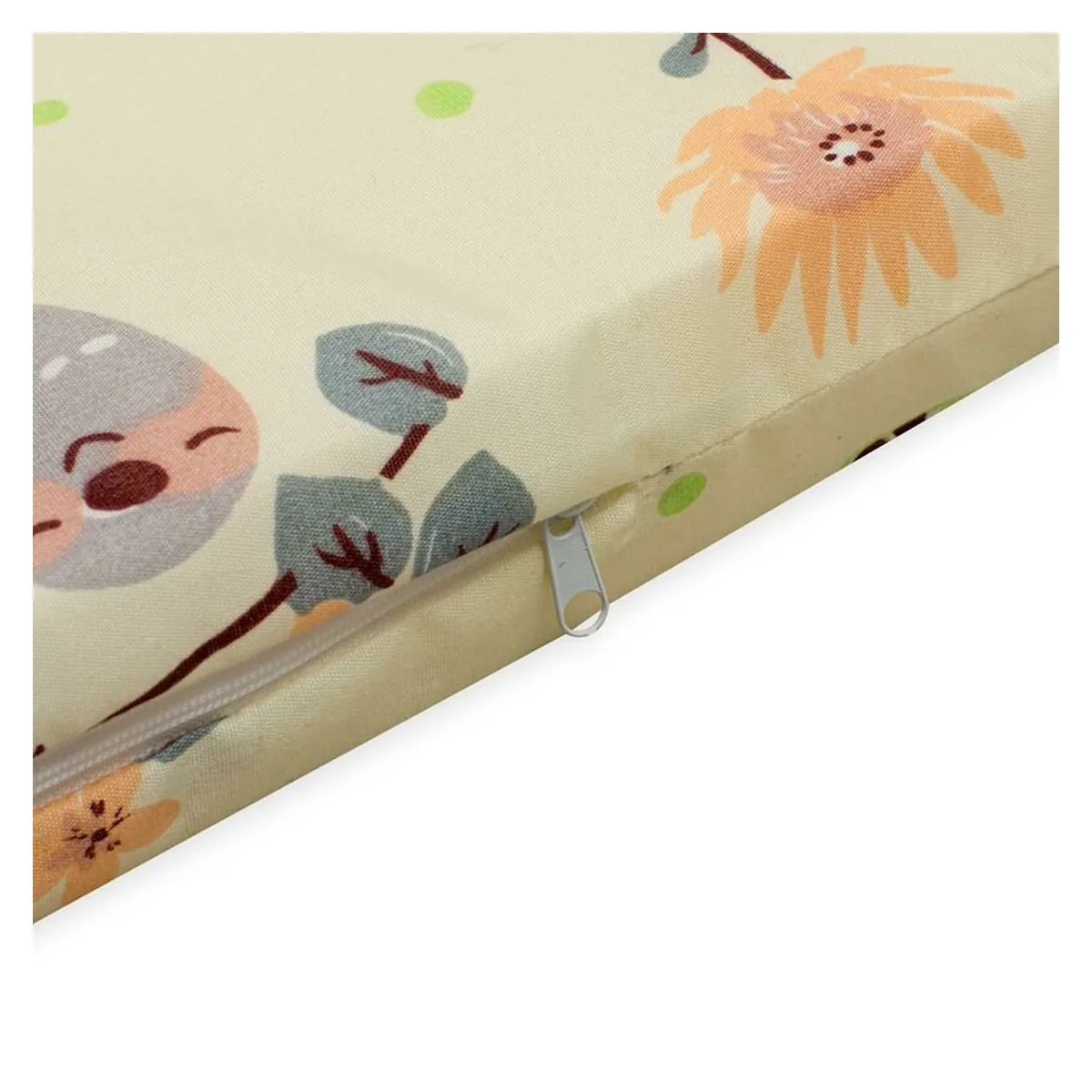 Saltea patut bebe, New Baby, Zoo, Din spuma, Cu husa detasabila, 120x60x5 cm, 0 luni+, Multicolor [2]