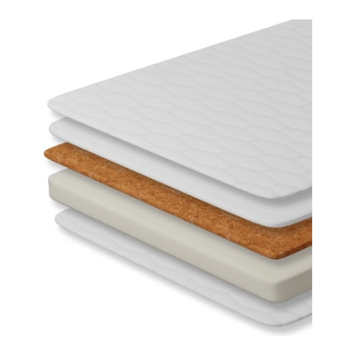 Saltea pentru patut, Petite&Mars, Coco Dream, Cocos-Spuma, Cu husa detasabila, 120x60x8 cm, Alb [1]