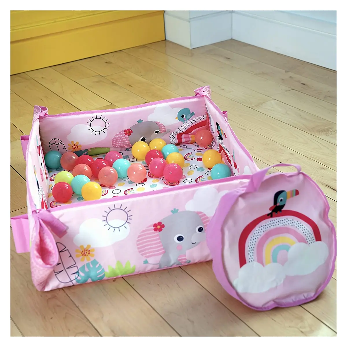 Salteluta de activitati 5 in 1 Gym & Ball Pit Rainbow Tropics Bright Starts 0 luni+ [5]